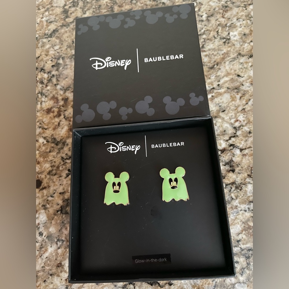 Disney Baublebar Ghost Mickey Earrings